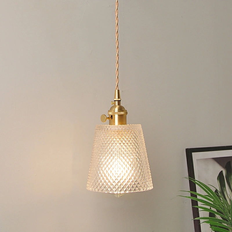 Moderne stijl geometrische down Lighting Glass 1 lichthangende plafondlampen