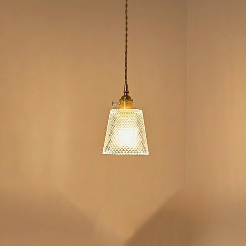 Moderne stijl geometrische down Lighting Glass 1 lichthangende plafondlampen