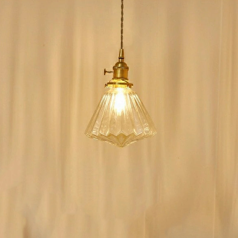 Moderne stijl geometrische down Lighting Glass 1 lichthangende plafondlampen