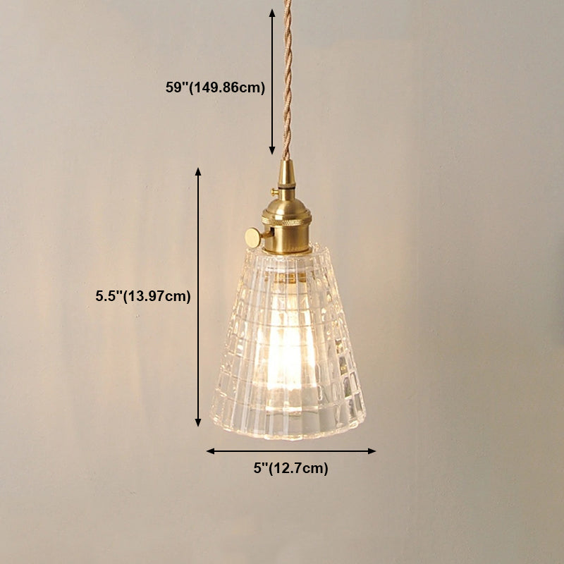Moderne stijl geometrische down Lighting Glass 1 lichthangende plafondlampen