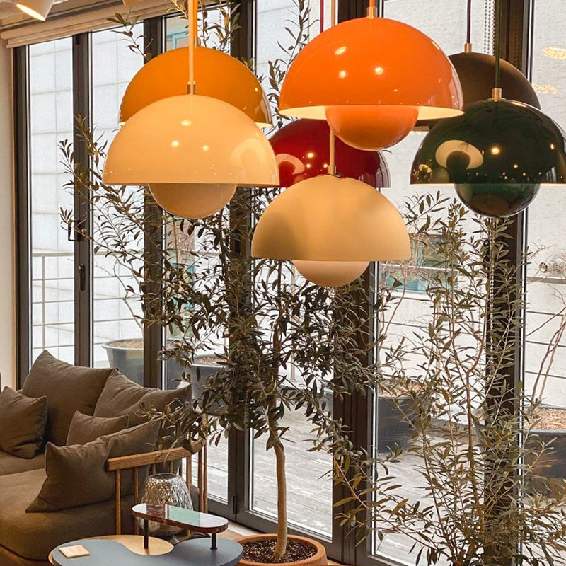 Noordse knopvorm hanglamp licht metaal kleurrijke hangende hanger voor woonkamer
