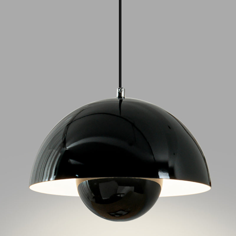 Modern Bud Shape Pendant Light Aluminum Colorful Hanging Pendant for Living Room