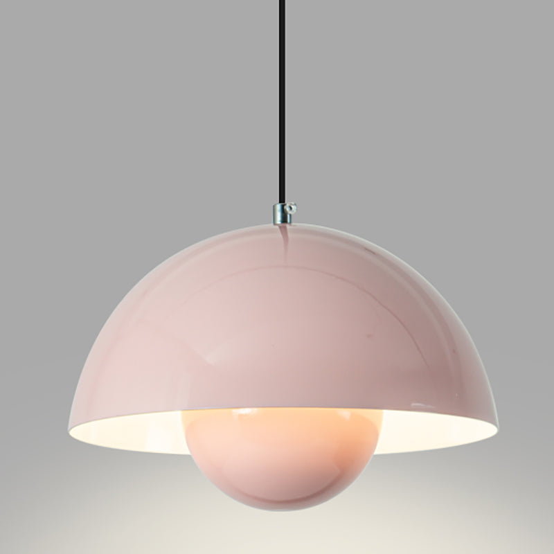 Modern Bud Shape Pendant Light Aluminum Colorful Hanging Pendant for Living Room