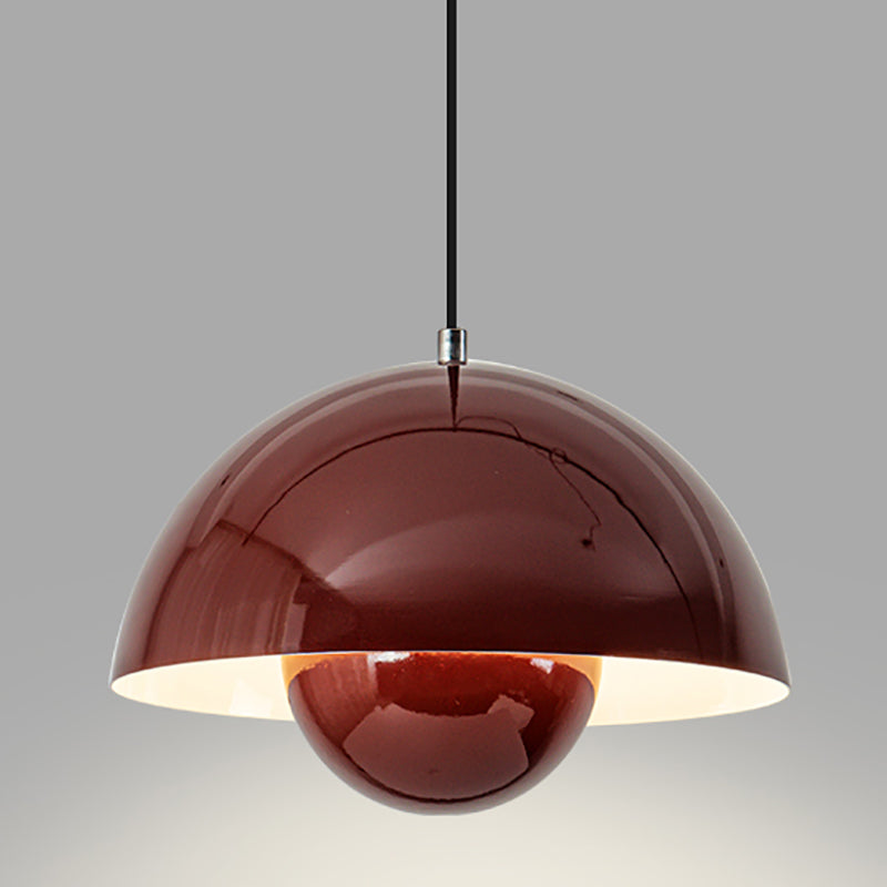 Modern Bud Shape Pendant Light Aluminum Colorful Hanging Pendant for Living Room