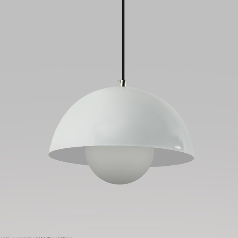 Modern Bud Shape Pendant Light Aluminum Colorful Hanging Pendant for Living Room