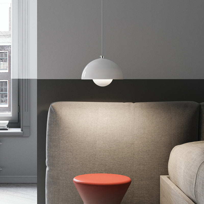 Modern Bud Shape Pendant Light Aluminum Colorful Hanging Pendant for Living Room