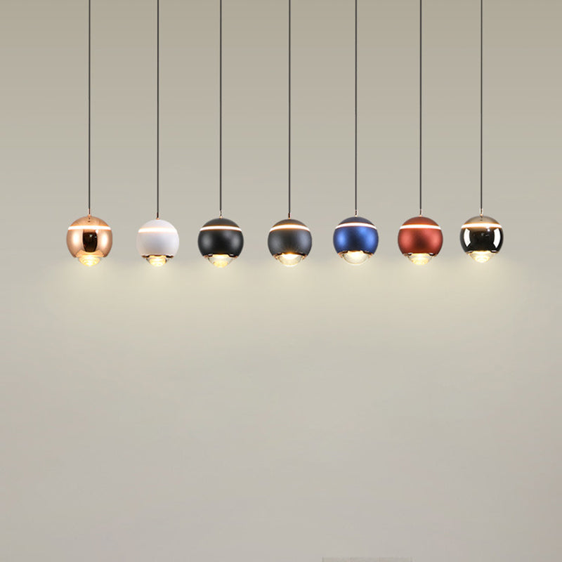 Nordic Globe Form Pendellicht Leichtes Aluminium LED Hanging Anhänger für Wohnzimmer