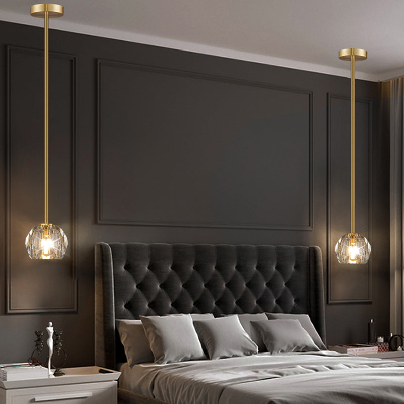 Forme rond Crystal Hanging Light Modern Style Multi Lights Assemblées de luminaires suspendus