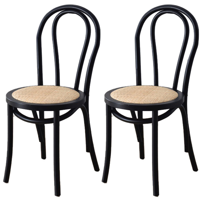 Comedor de madera tradicional, cocina, silla lateral, silla trasera Windsor