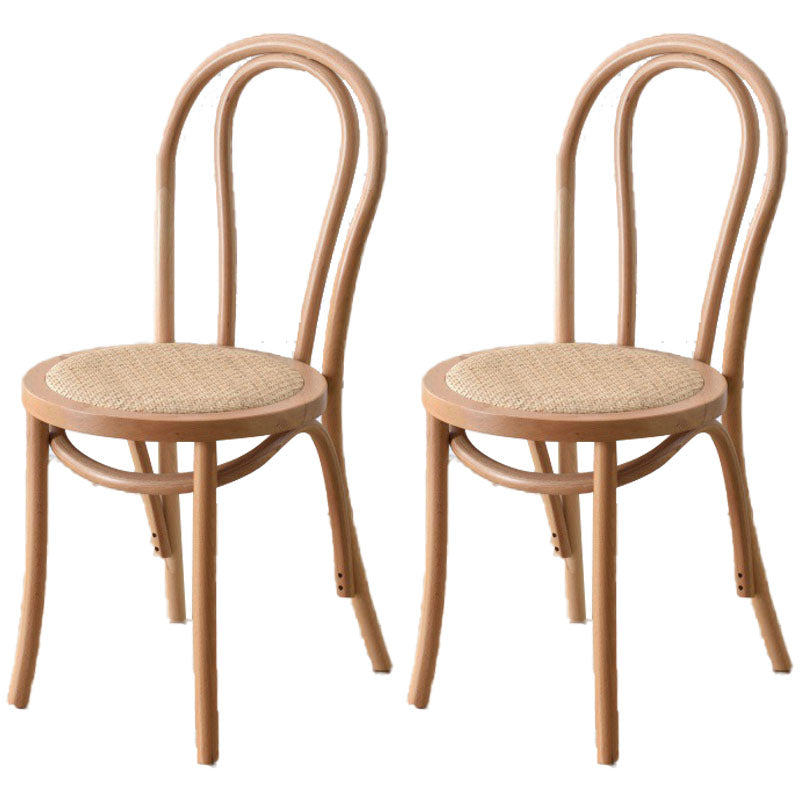 Comedor de madera tradicional, cocina, silla lateral, silla trasera Windsor