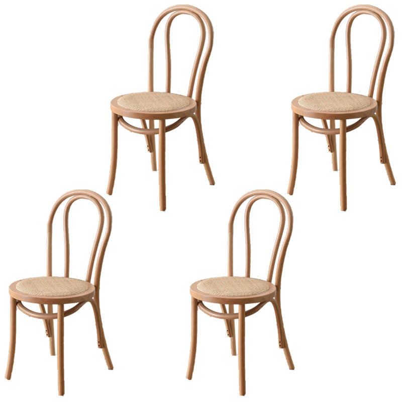 Comedor de madera tradicional, cocina, silla lateral, silla trasera Windsor