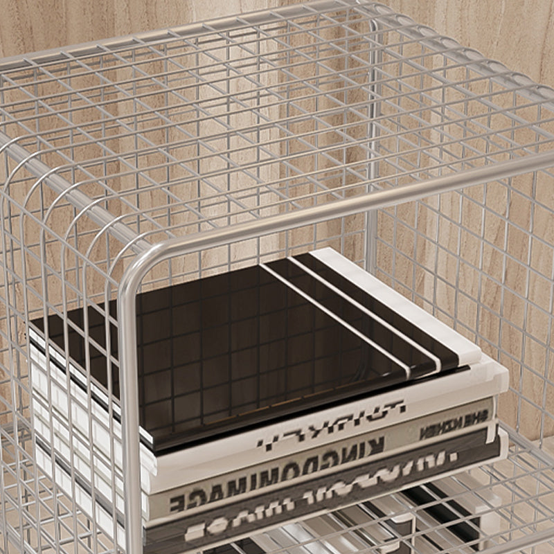 Bibliothèque standard de style industriel Metal à l'arrière fermé pour le bureau à domicile