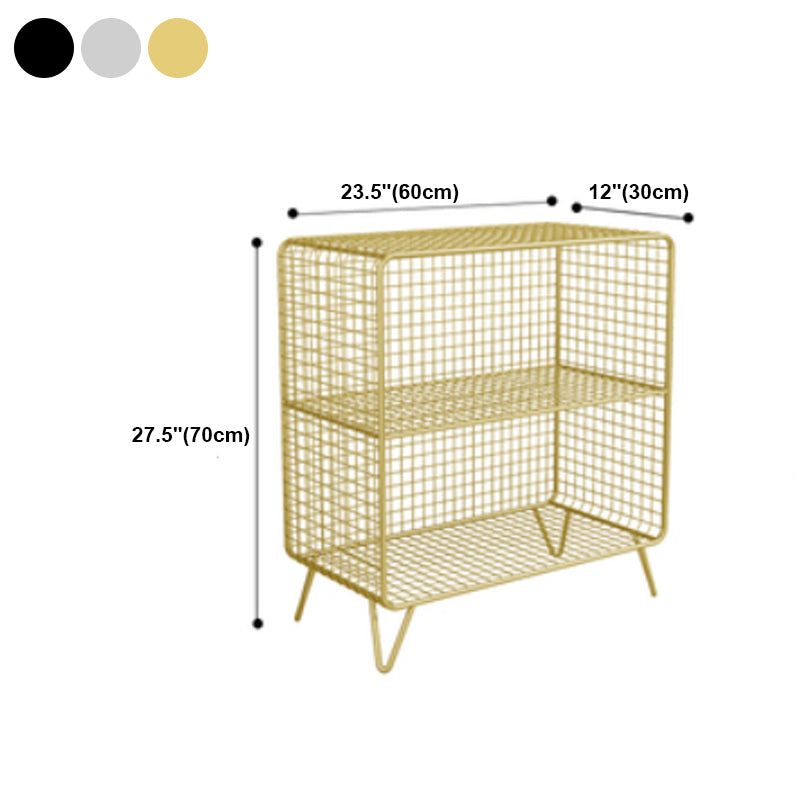 Bibliothèque standard de style industriel Metal à l'arrière fermé pour le bureau à domicile
