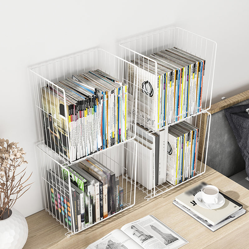 9.5" W Bookshelf Contemporary Style Bookcase with Casters for Home and Study Room