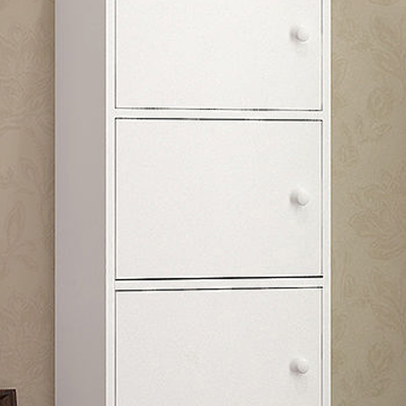 Manufactured Wood Standard Bookcase Contemporary Vertical Shelf with Cabinets