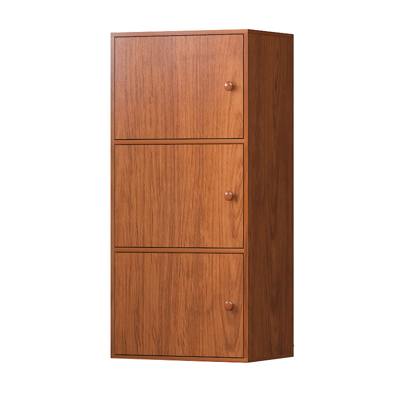 Manufactured Wood Standard Bookcase Contemporary Vertical Shelf with Cabinets