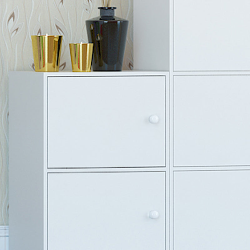 Manufactured Wood Standard Bookcase Contemporary Vertical Shelf with Cabinets