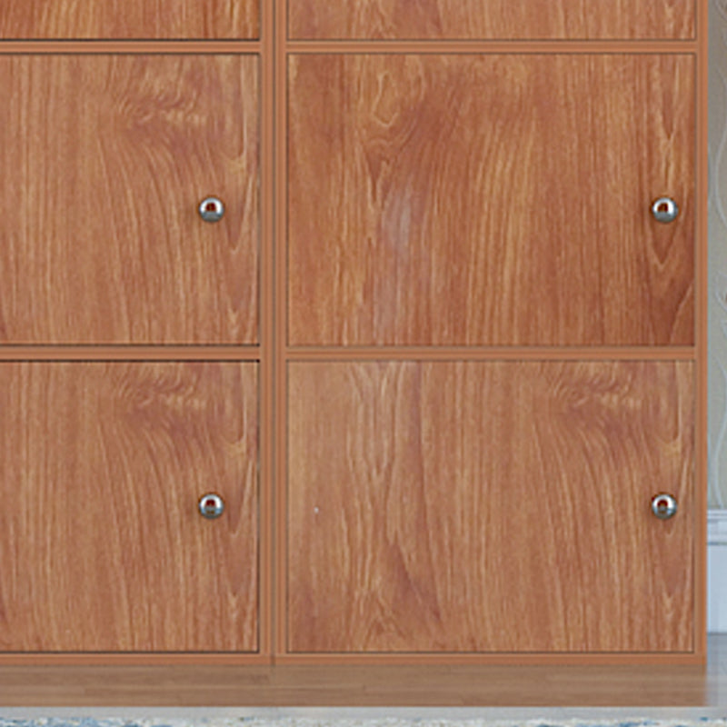 Manufactured Wood Standard Bookcase Contemporary Vertical Shelf with Cabinets