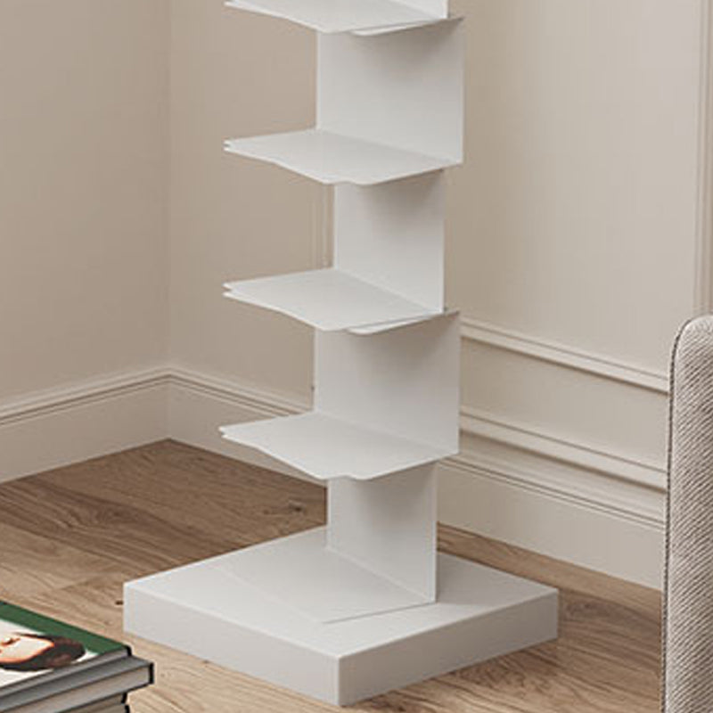 Closed Back Bookshelf Contemporary Style Vertical Bookcase for Home Office