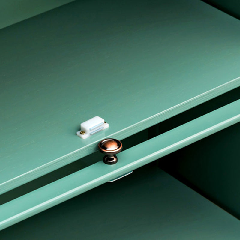 Zeitgenössischer Green Barrister Bücherregal Bambus Bücherregal für Heimbüro