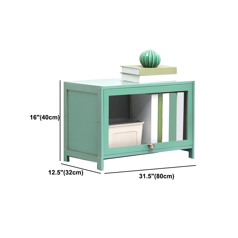 Zeitgenössischer Green Barrister Bücherregal Bambus Bücherregal für Heimbüro