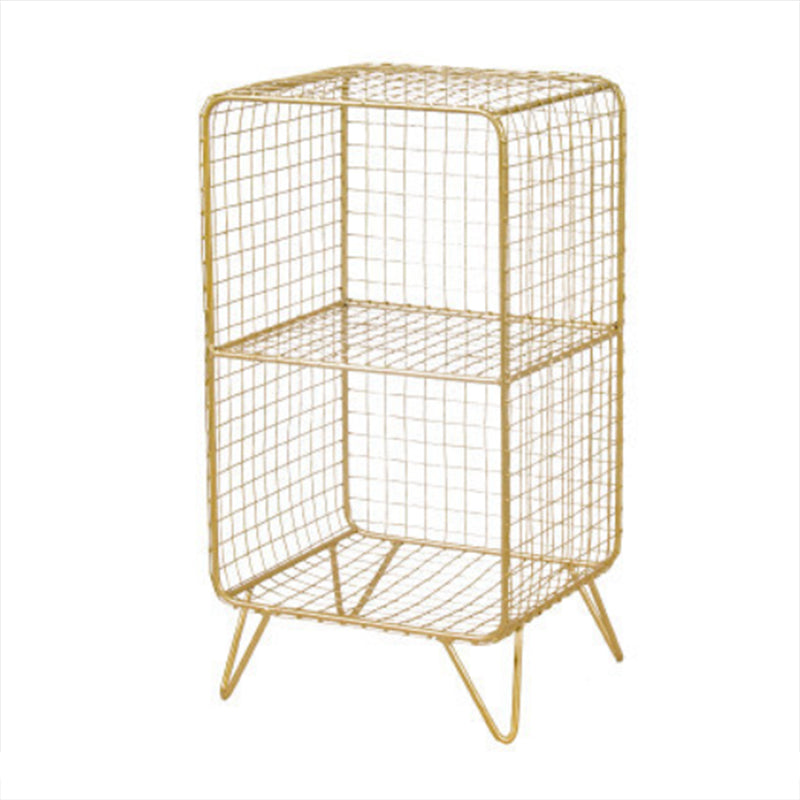 Modern Closed Bookcase with Metal Rectangular Shelves for Study Room