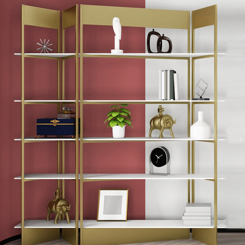 Industrial Style Bookshelf 5-Shelf Open Bookcase for Home Office