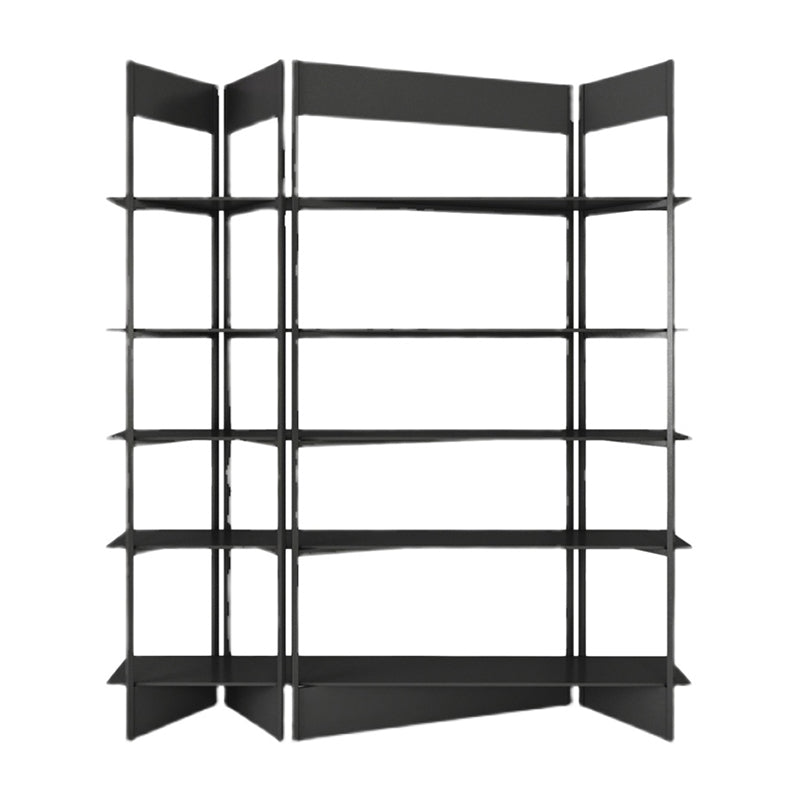 Industrial Style Bookshelf 5-Shelf Open Bookcase for Home Office