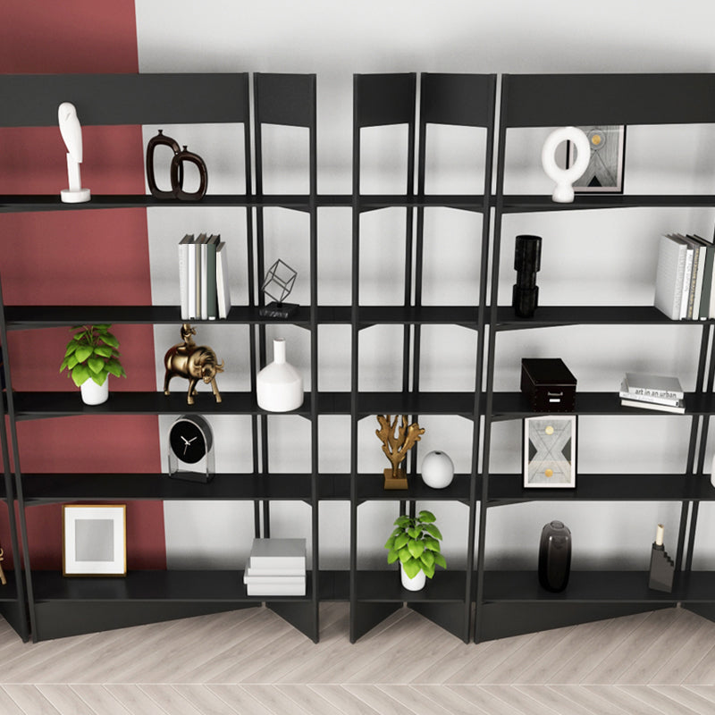 Industrial Style Bookshelf 5-Shelf Open Bookcase for Home Office