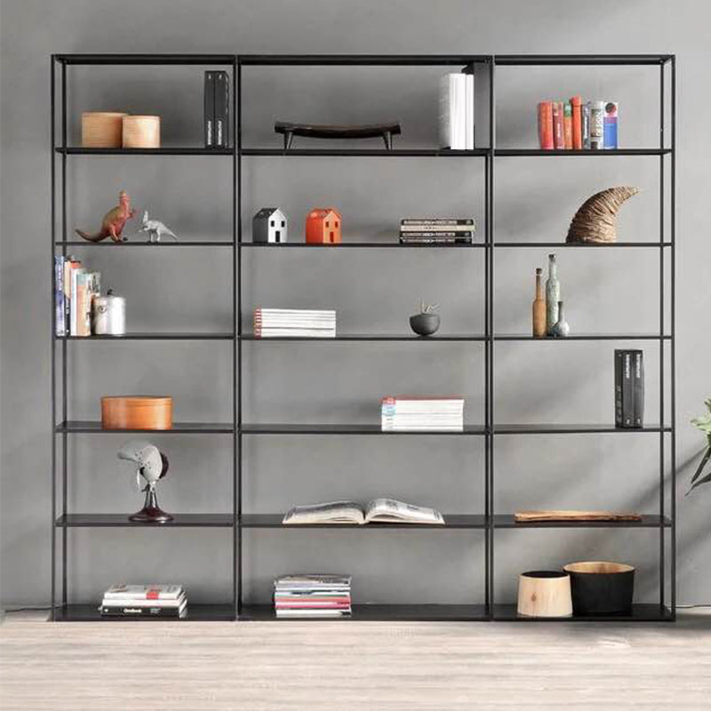 Industrial Style 5-Shelf Bookshelf Open Shelf Bookcase for Home Office