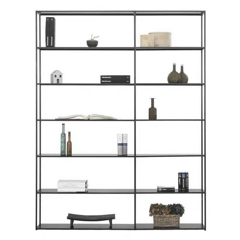 Industrial Style 5-Shelf Bookshelf Open Shelf Bookcase for Home Office