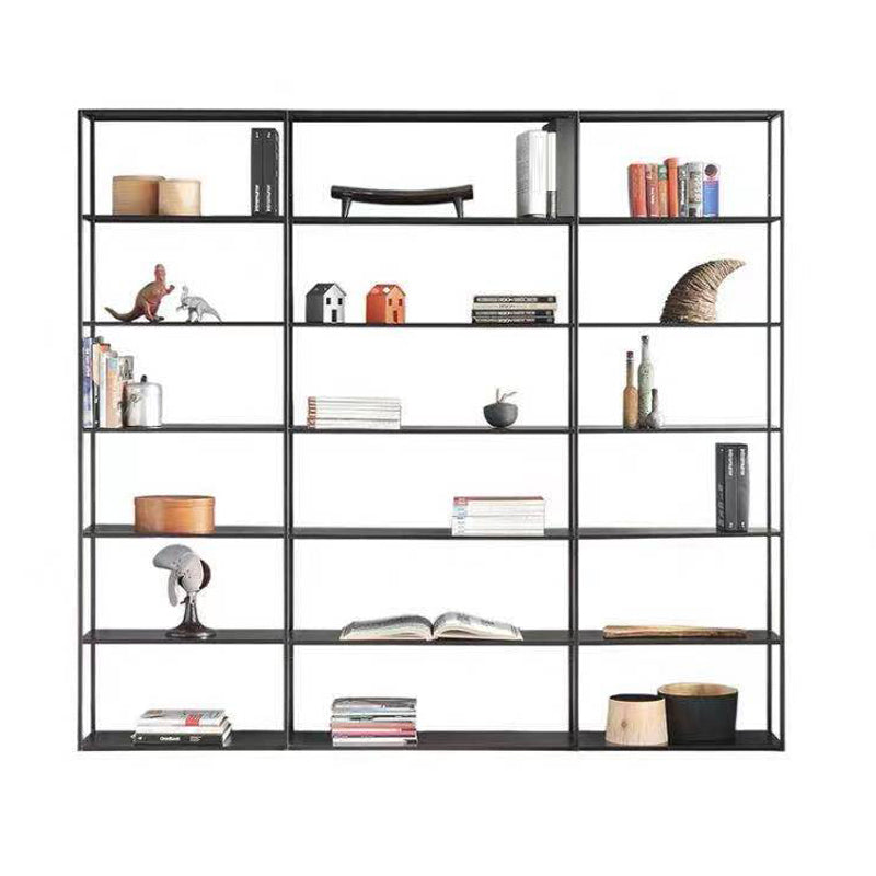 Industrial Style 5-Shelf Bookshelf Open Shelf Bookcase for Home Office