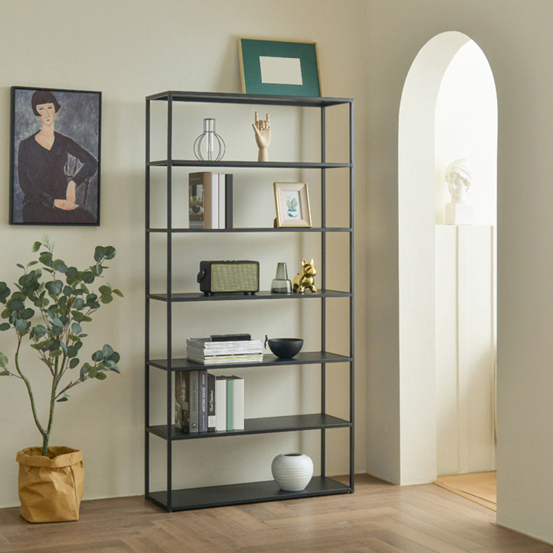 Industrial Style 5-Shelf Bookshelf Open Shelf Bookcase for Home Office