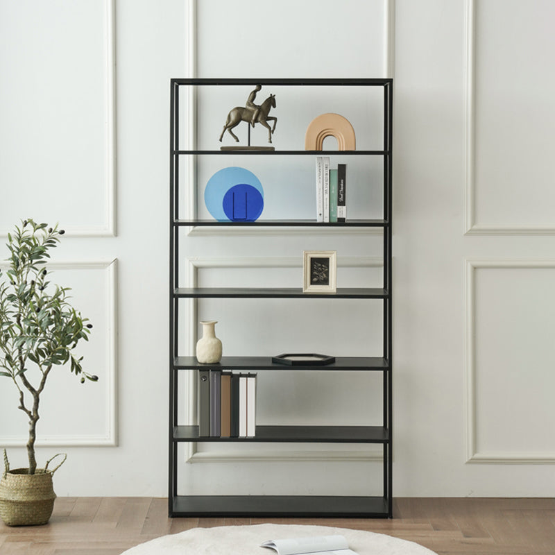 Industrial Style 5-Shelf Bookshelf Open Shelf Bookcase for Home Office