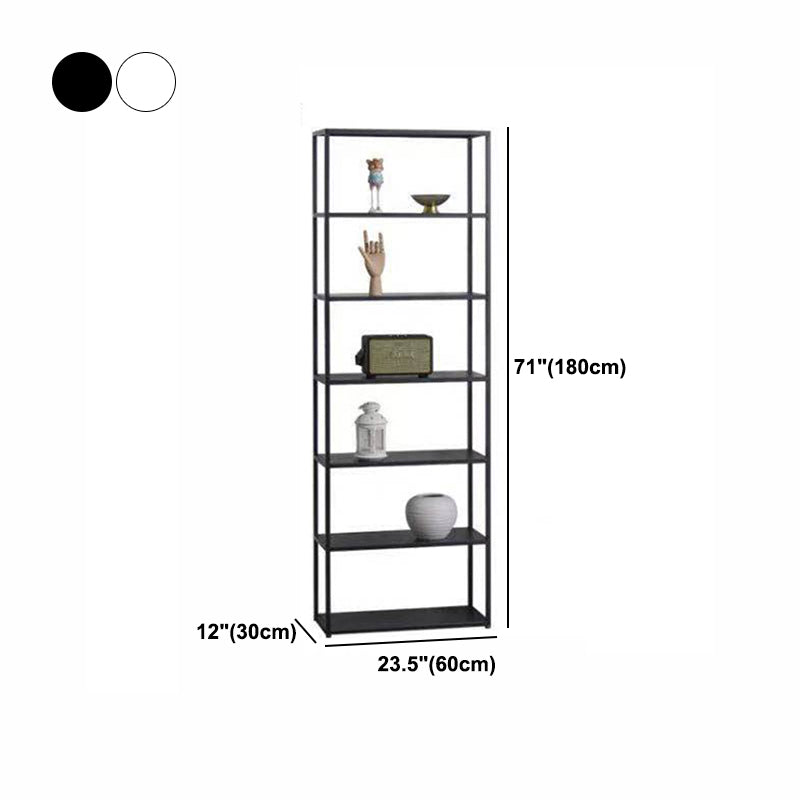 Industrial Style 5-Shelf Bookshelf Open Shelf Bookcase for Home Office