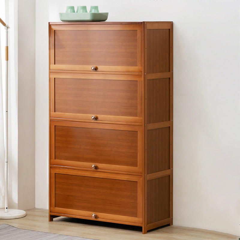 Les portes de la bibliothèque d'avocat en bambou contemporain comprenaient une bibliothèque pour le bureau à domicile