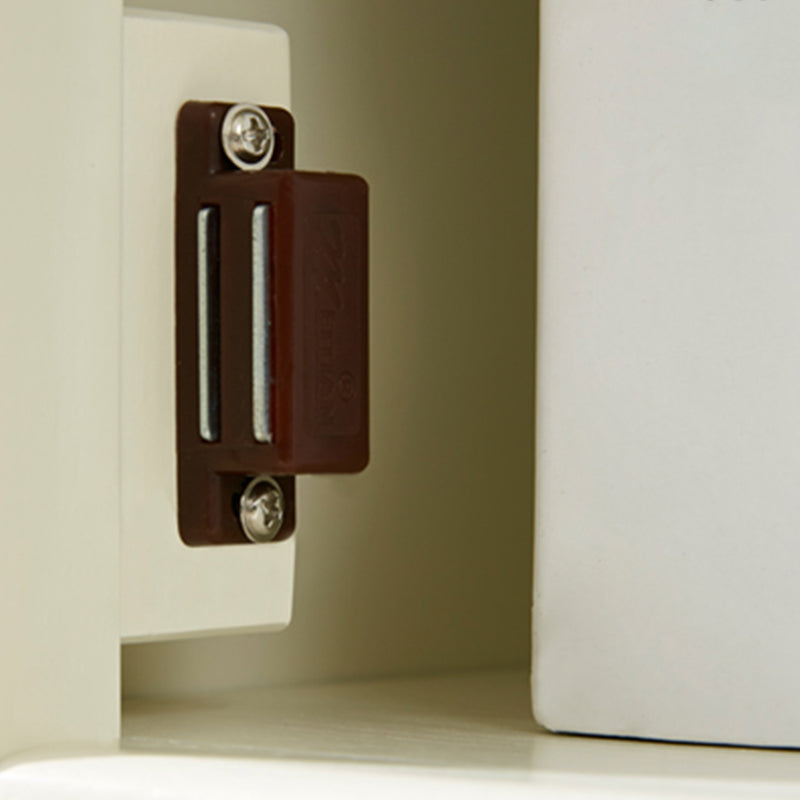 Bibliothèque de style moderne étagère rectangulaire en bois massif avec portes