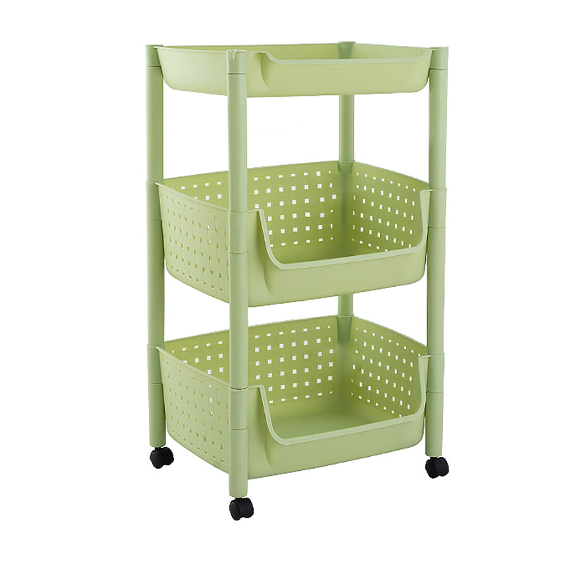 14" Wide Bookshelf Contemporary Style Bookcase with Casters for Home Office