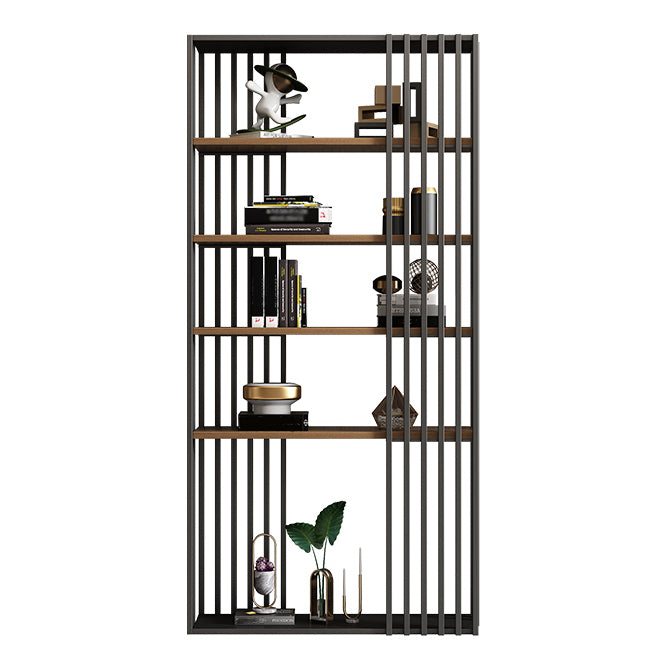 Open Metal Etagere Bookcase Industrial Shelf Bookcase with Shelves