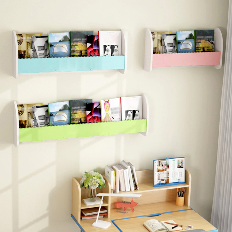 Contemporary Style Bookshelf Wall Mounted Horizontal Bookcase for Home Office