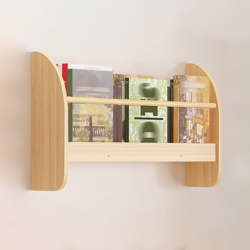 Contemporary Style Bookshelf Wall Mounted Horizontal Bookcase for Home Office