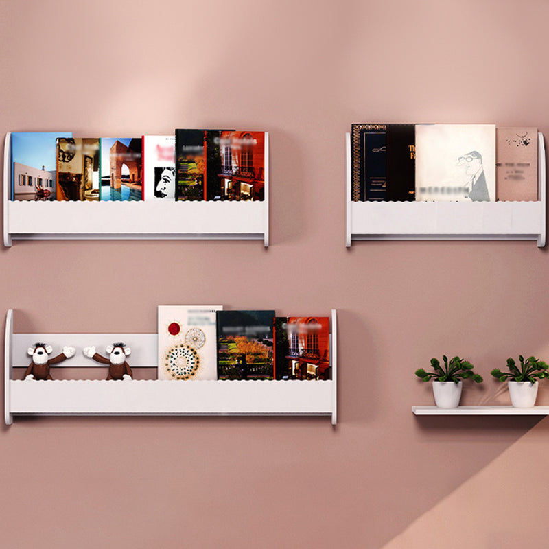 Contemporary Style Bookshelf Wall Mounted Horizontal Bookcase for Home Office