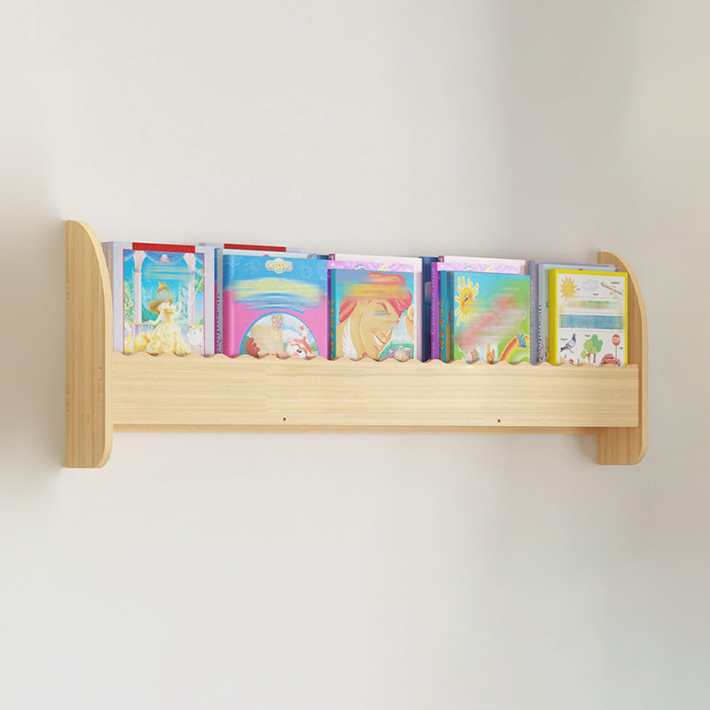 Contemporary Style Bookshelf Wall Mounted Horizontal Bookcase for Home Office