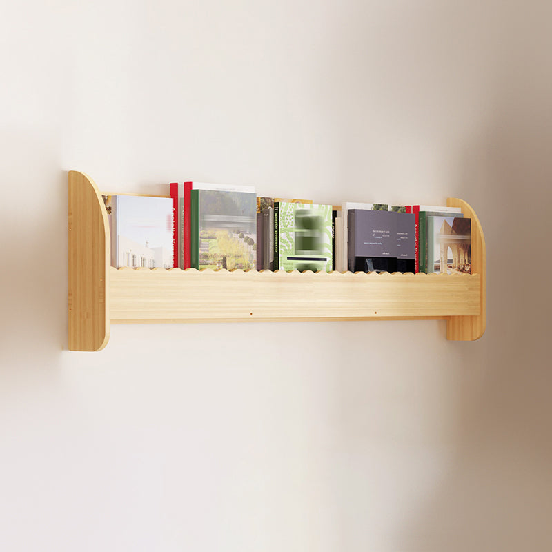 Contemporary Style Bookshelf Wall Mounted Horizontal Bookcase for Home Office