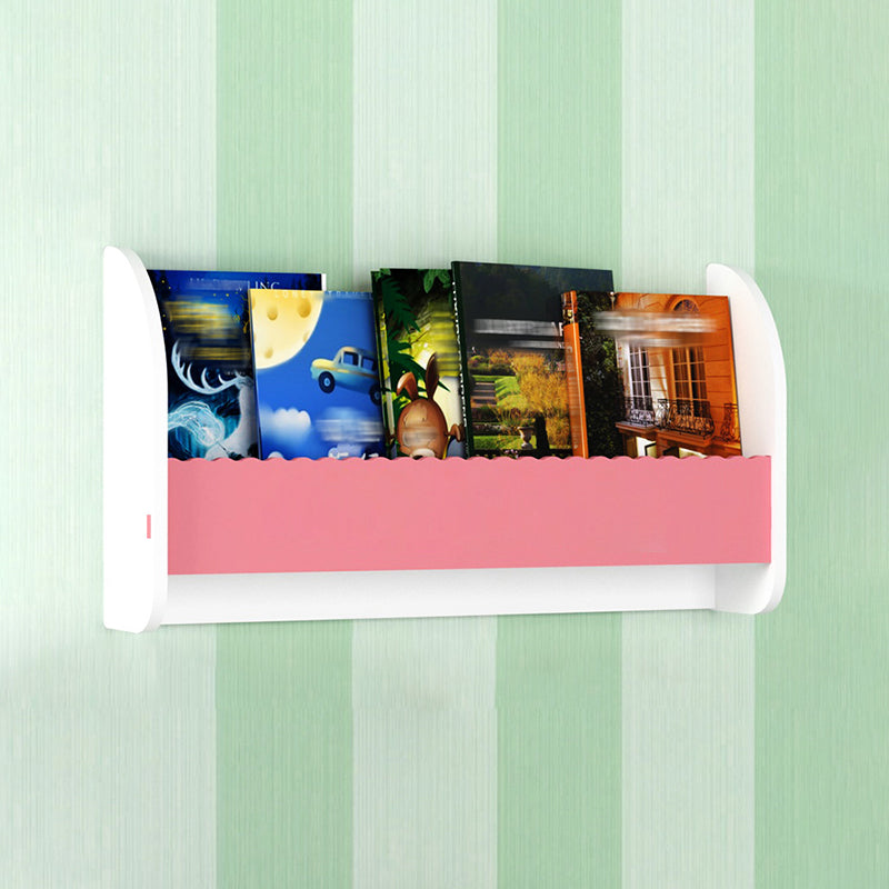 Contemporary Style Bookshelf Wall Mounted Horizontal Bookcase for Home Office