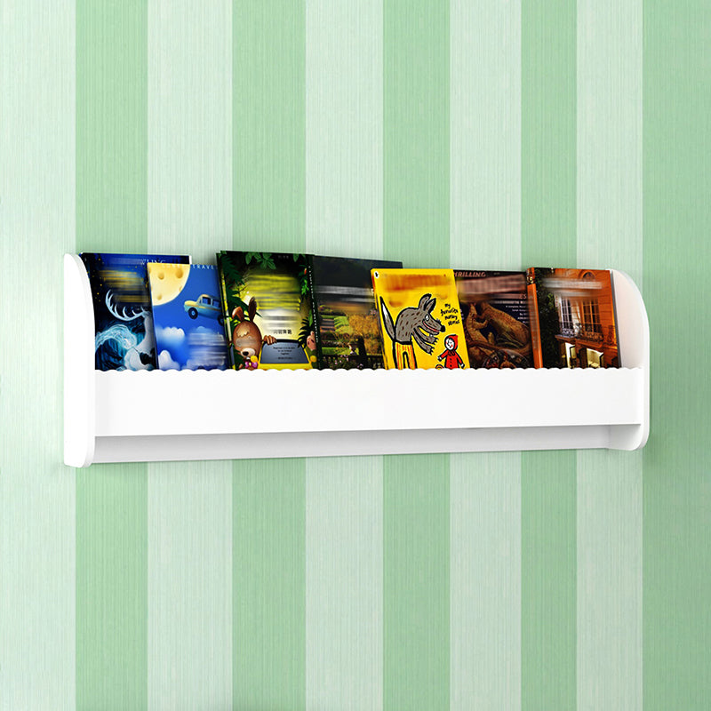 Contemporary Style Bookshelf Wall Mounted Horizontal Bookcase for Home Office