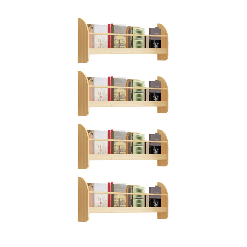 Contemporary Style Bookshelf Wall Mounted Horizontal Bookcase for Home Office