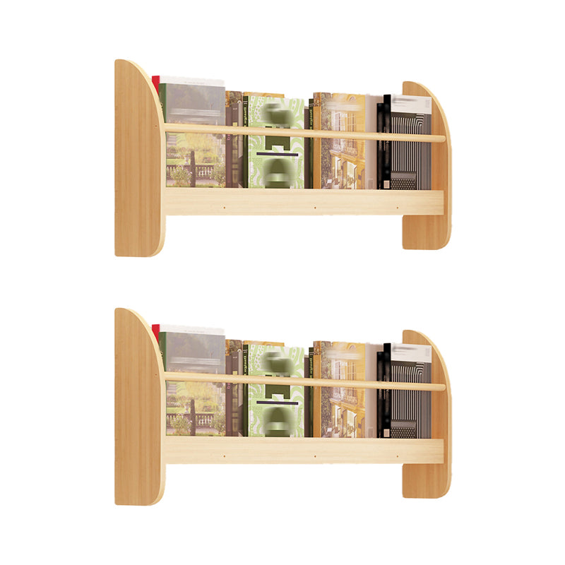 Contemporary Style Bookshelf Wall Mounted Horizontal Bookcase for Home Office