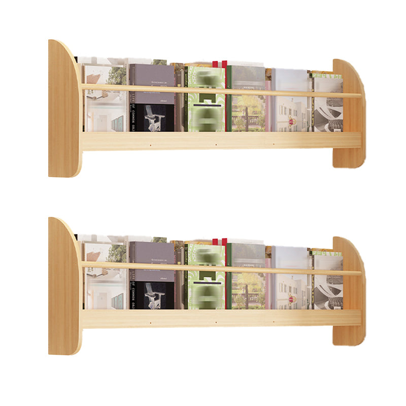 Contemporary Style Bookshelf Wall Mounted Horizontal Bookcase for Home Office