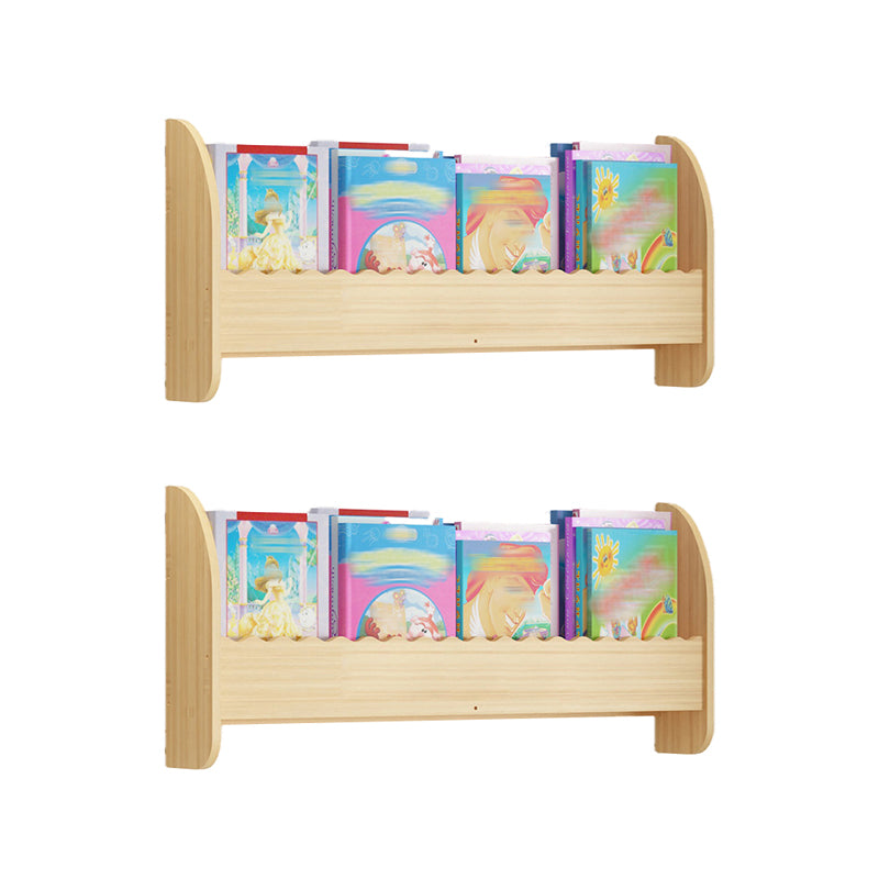Contemporary Style Bookshelf Wall Mounted Horizontal Bookcase for Home Office